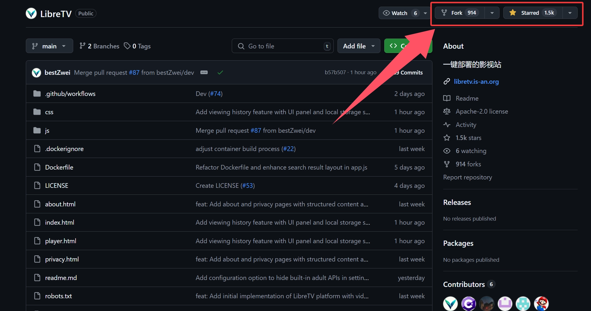 GitHub 项目 Fork 示例