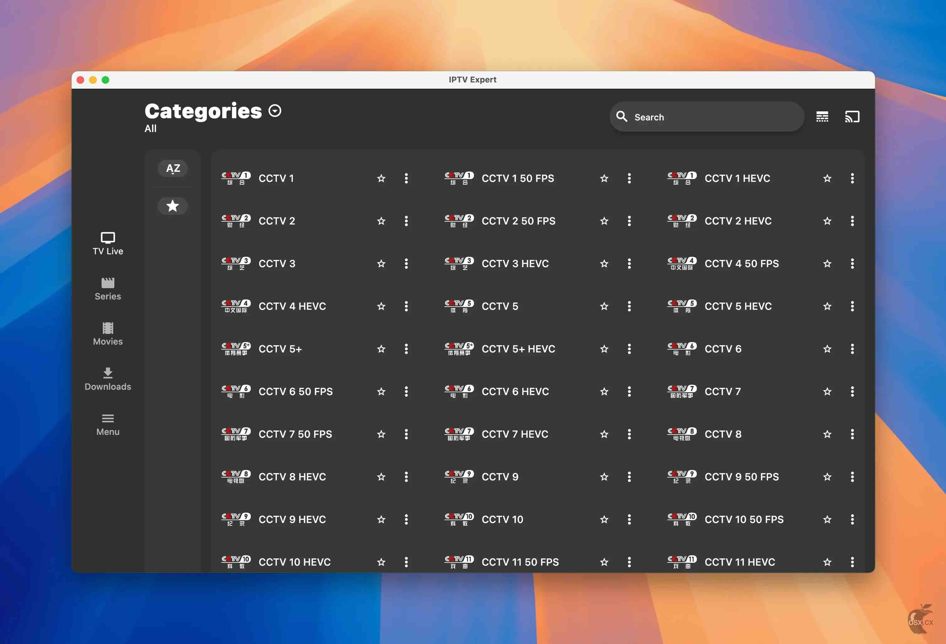 IPTV Expert For Mac v11.0.1 IPTV网络流播放器