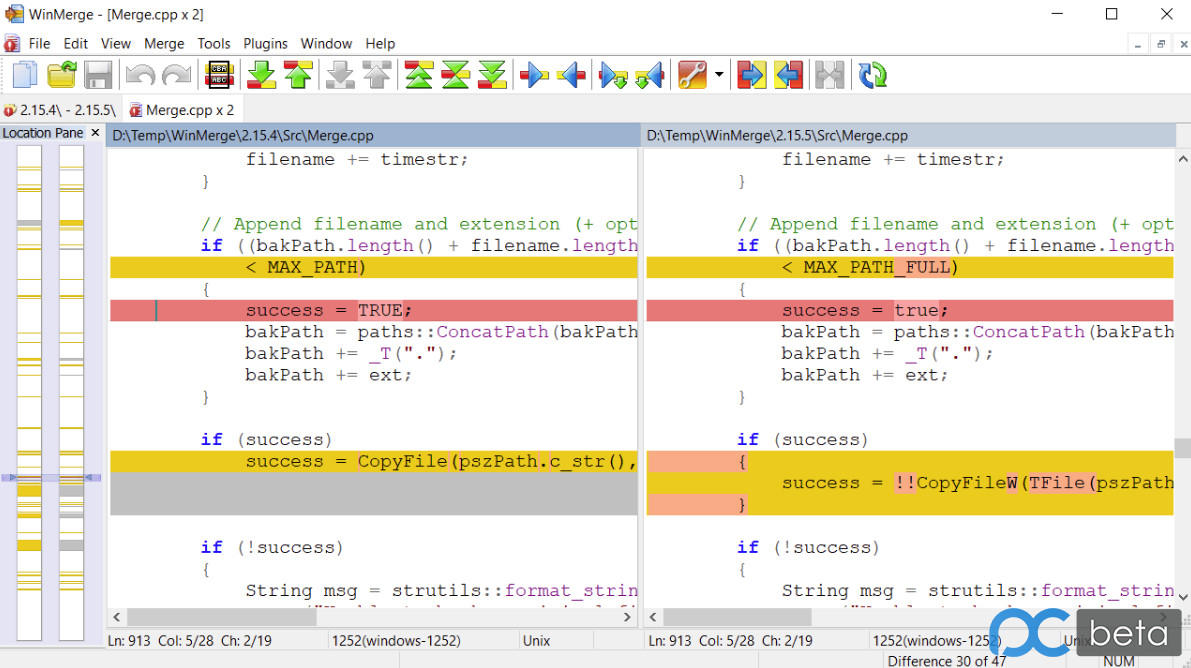 文件夹对比差异【WinMerge 2.16.40 多语便携】